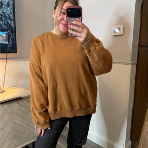 Free People Movement All Star Sweatshirt Camel Color - Size Large
